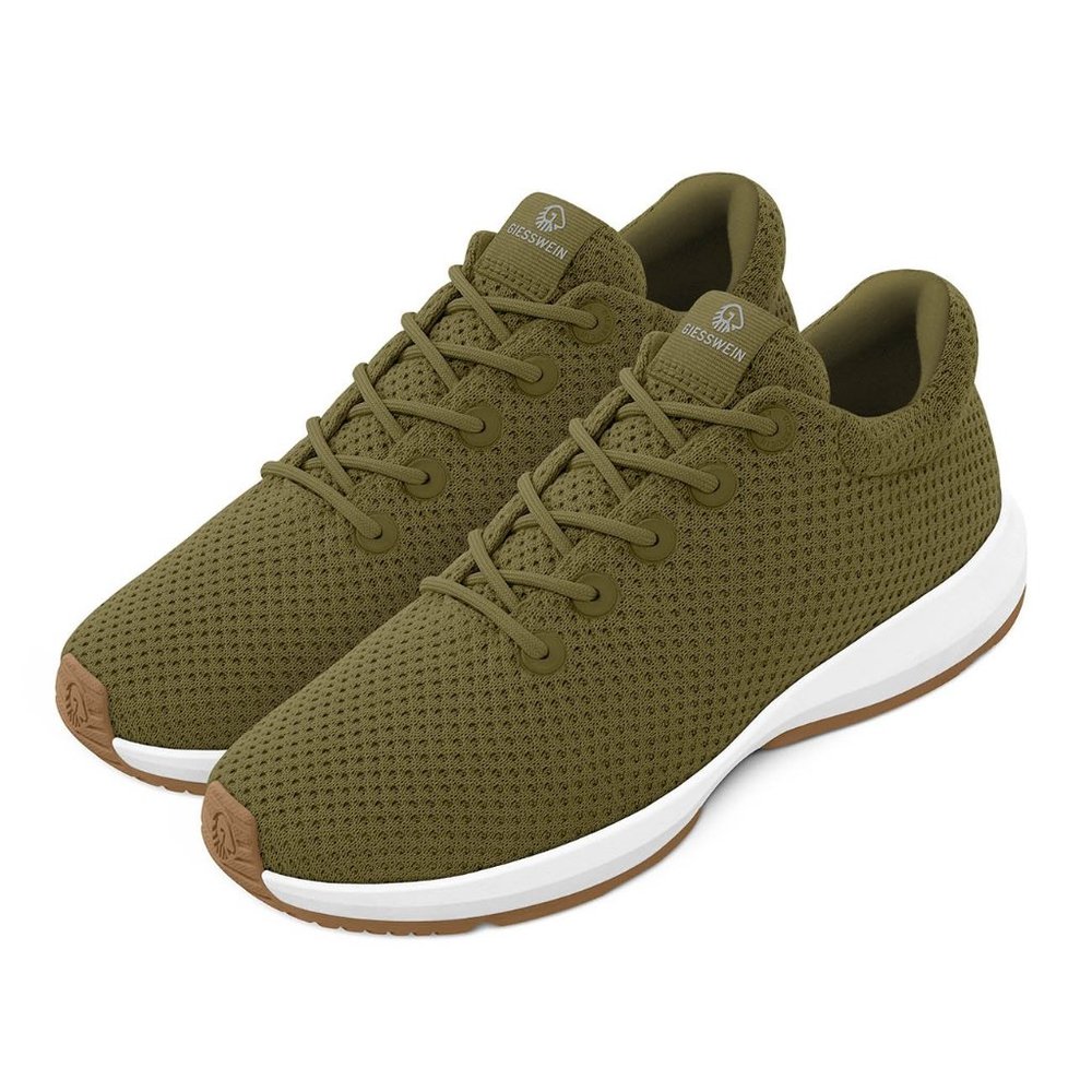 Giesswein Mens Wood Sneaker, Forest Green, Sz 13